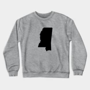 Mississippi Black Crewneck Sweatshirt